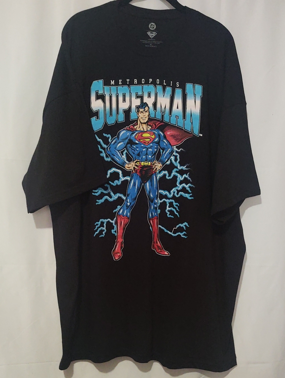 DC COMICS XL Superman Graphic Tee - Black